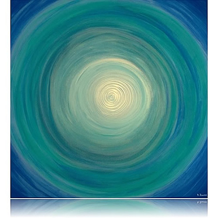 VORTICEMANIA acrilico su tela cm. 100 x 100 (12/07).