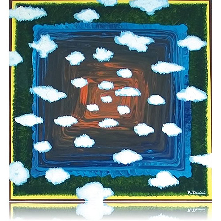 ULTIMO PRATOacrilico su tela cm. 50 x 50 (15/07)